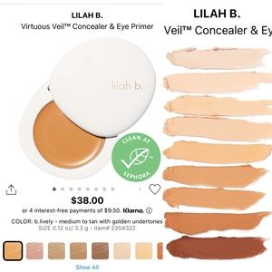 NEW Lilah b Virtuous veil Concealer and eye primer